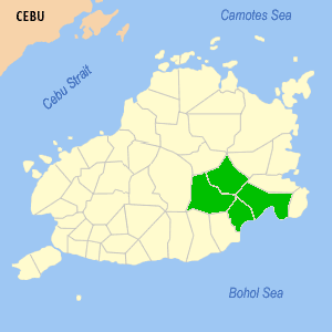 Map of the area where Eskayan is spoken