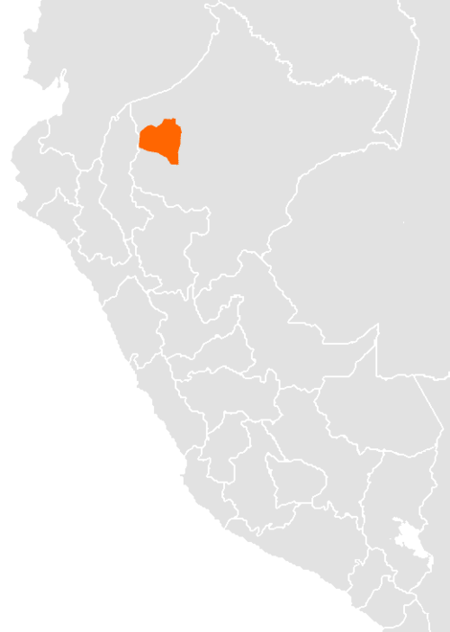 Map of the area where Candoshi-Shapra is spoken