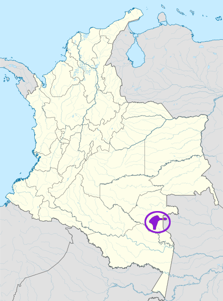 Map of the area where Waimahã is spoken
