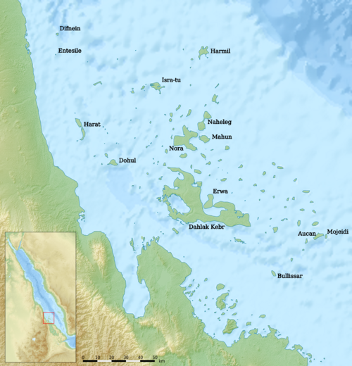 Map of the area where Dahalik is spoken