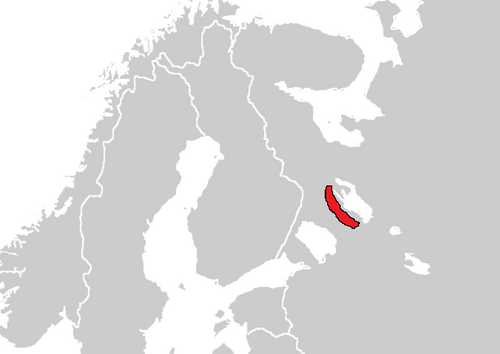 Map of the area where Ludic is spoken
