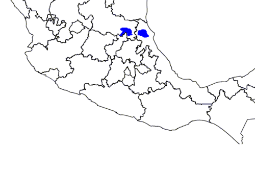 Map of the area where Huastec is spoken