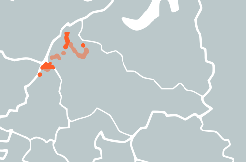 Map of the area where Mansi is spoken