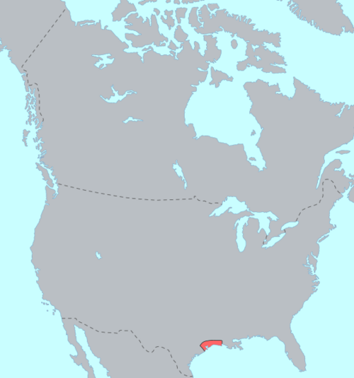 Map of the area where Atakapa is spoken