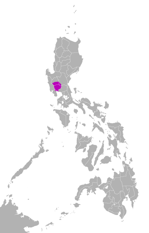 Map of the area where Pampangan is spoken