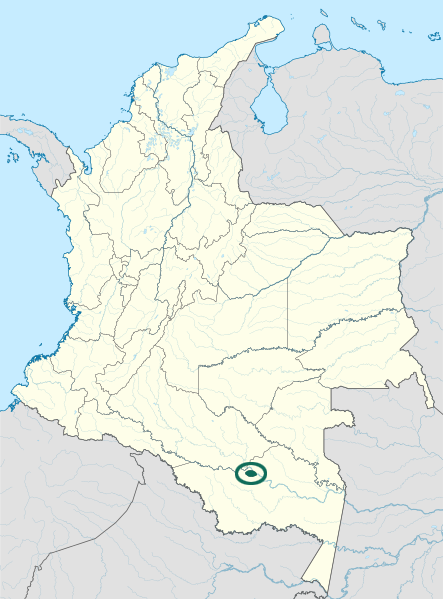 Map of the area where Andoque is spoken