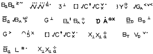 Sample of the Stokoe notation