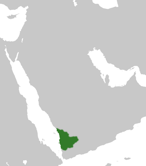 Map of the area where Sabaean is spoken