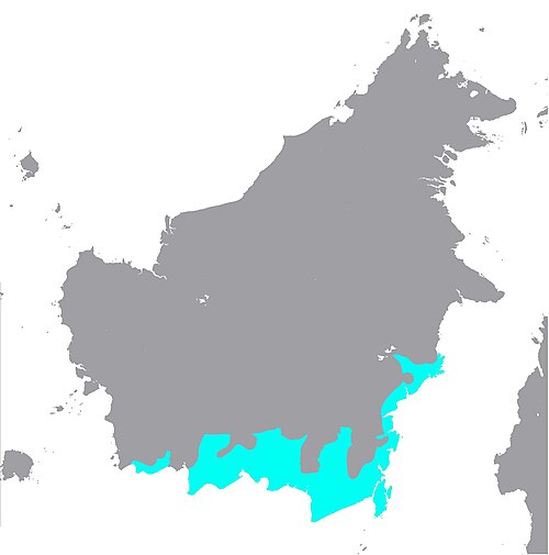 Map of the area where Banjar is spoken