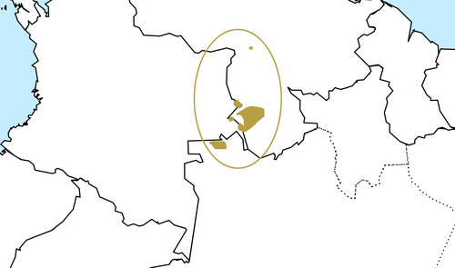 Map of the area where Baniwa is spoken