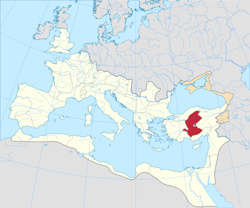 Map of the area where Galatian is spoken