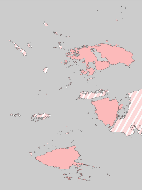 Map of the area where Ma'ya is spoken