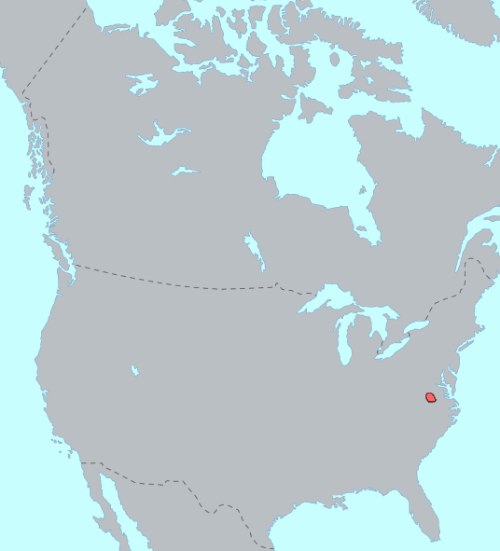 Map of the area where Nottoway is spoken
