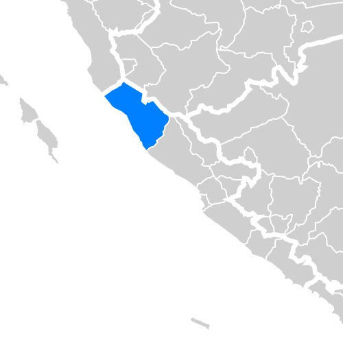 Map of the area where Mukomuko is spoken