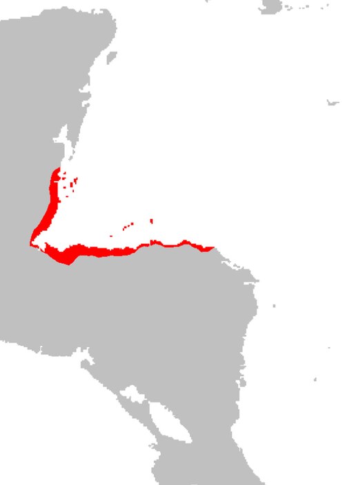 Map of the area where Garifuna is spoken
