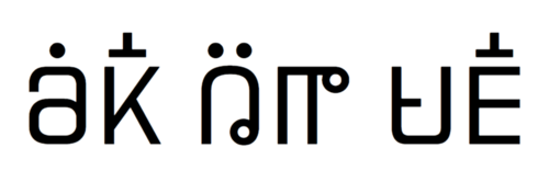 Sample of the Pahawh Hmong