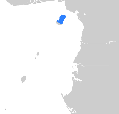 Map of the area where Bube is spoken