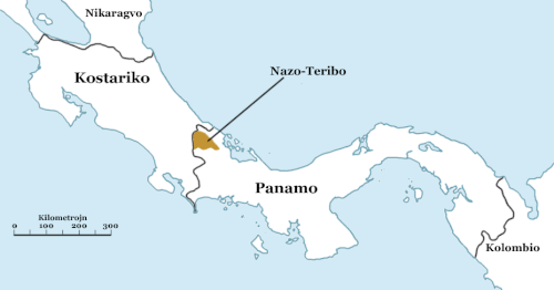 Map of the area where Teribe is spoken