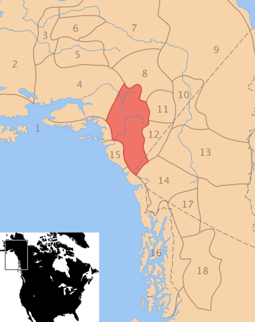 Map of the area where Deg Xinag is spoken
