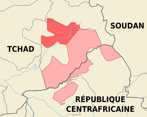 Map of the area where Kibet is spoken