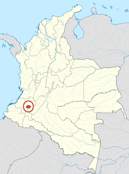 Map of the area where Guambiano is spoken