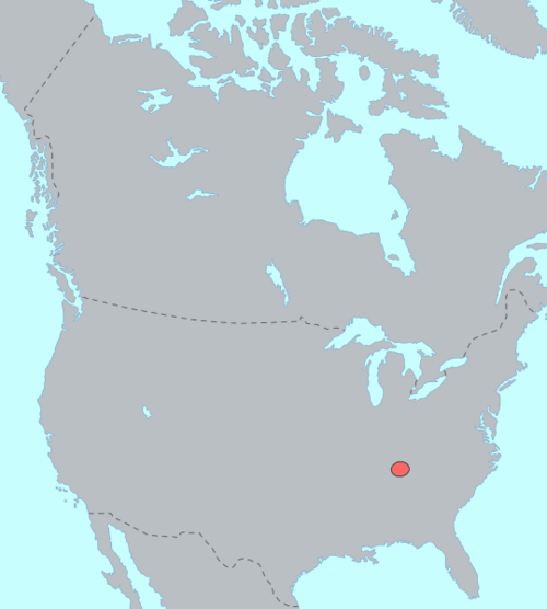 Map of the area where Yuchi is spoken