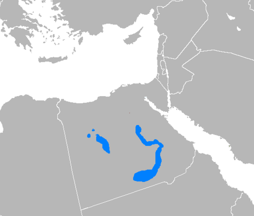 Map of the area where Saʽidi Arabic is spoken