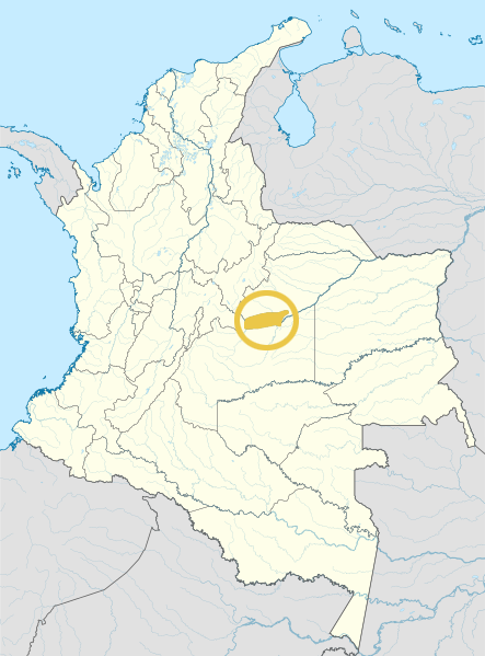 Map of the area where Achawa is spoken