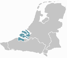 Map of the area where Zeelandic is spoken