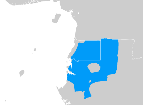 Map of the area where Fang is spoken