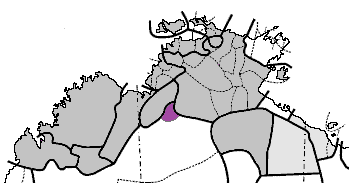 Map of the area where Karranga is spoken
