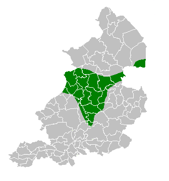 Map of the area where Sallaans is spoken