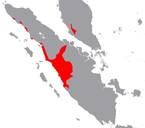Map of the area where Minangkabau is spoken