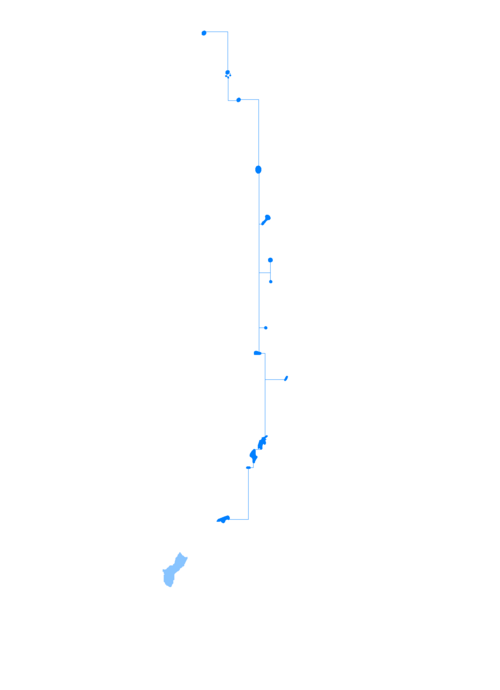 Map of the area where Chamorro is spoken