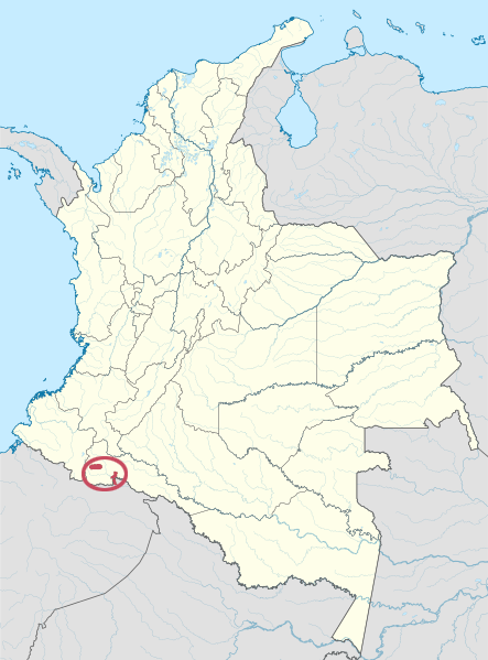 Map of the area where Cofán is spoken