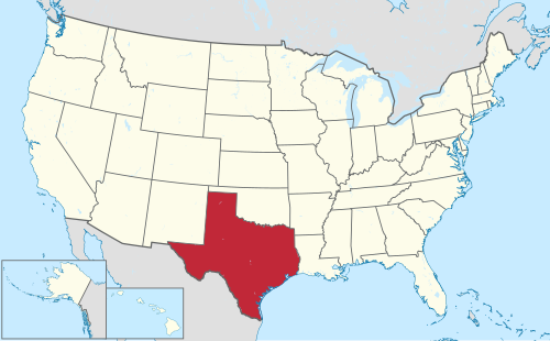 Map of the area where Alabama is spoken