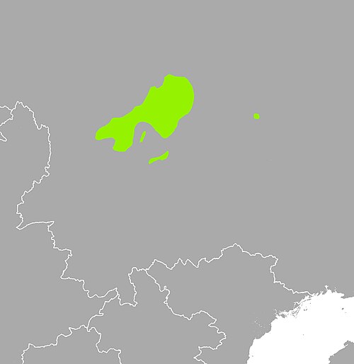 Map of the area where Nuosu is spoken