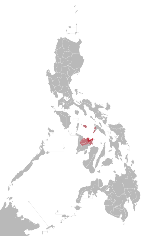 Map of the area where Capiznon is spoken