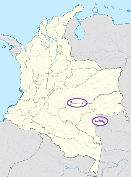 Map of the area where Wanano is spoken