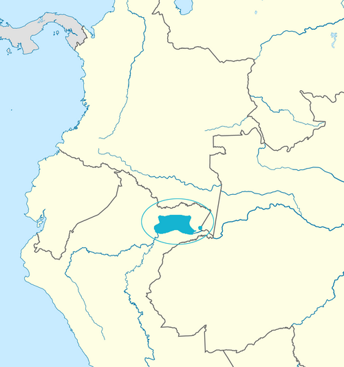 Map of the area where Yagua is spoken
