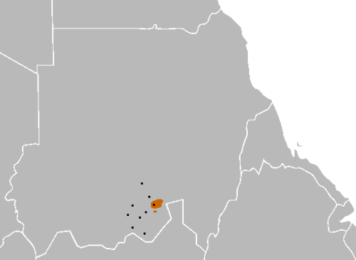 Map of the area where Tegali is spoken