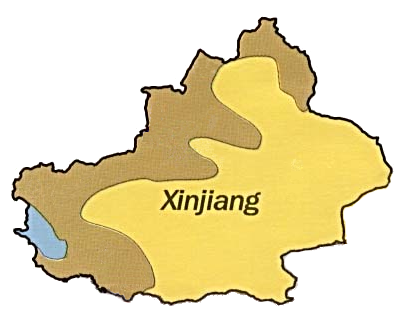 Map of the area where Sarikoli is spoken