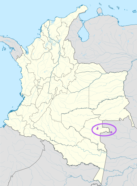 Map of the area where Wajiara is spoken