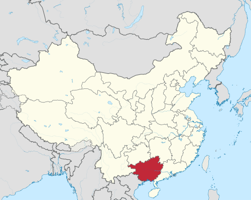 Map of the area where E is spoken