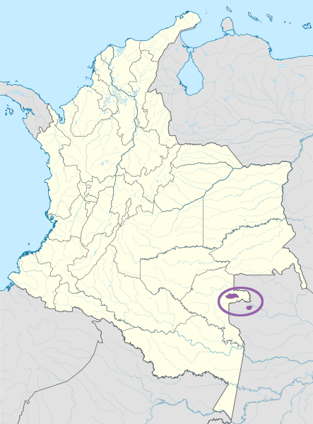 Map of the area where Desano is spoken